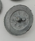 Lot of 4 cast spoked drive wheels. 1-1/2"