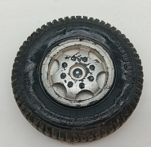 Buddy L Wheel 3-3/8" Original condition plastic truck wheel.