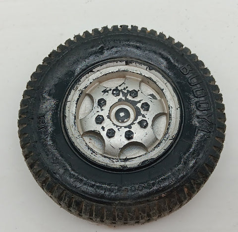 Buddy L Wheel 3-3/8" Original condition plastic truck wheel.
