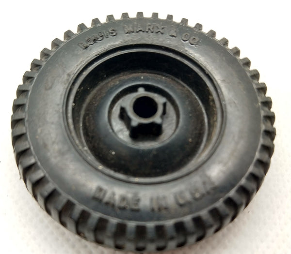 2" Original Marx plastic truck wheel.