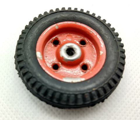 Original Gama German type toy wheel : Original part.  1-3/4" x 3/8"  Treaded.