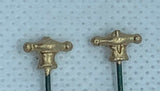 Vintage Tin Toy Door Handles 1/4" x 7/8" Pair