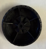 Buddy L plastic wheel OD is 2-3/8 in.