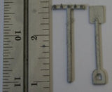 Miniature vintage toy rake and shovel. 1-1/2"