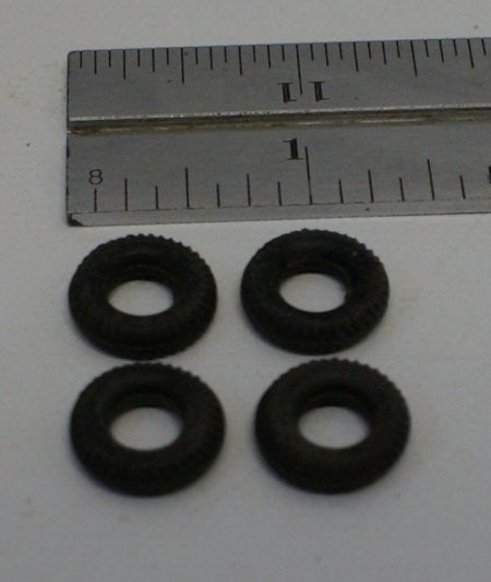 Set of 4 Dinky Treaded Tires 9/16th