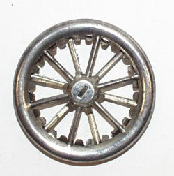 1-1/2" Vintage tin wheel : Lehmann Bus rear wheel.