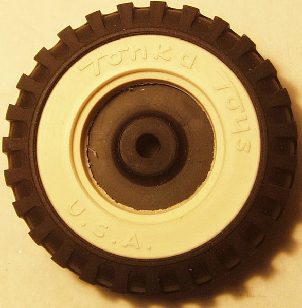 Tonka Tire and White wall 2-3/8" Tire and or hub
