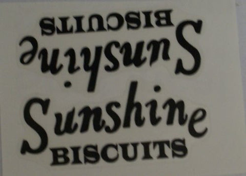 Sunshine Biscuits Truck Decal Black