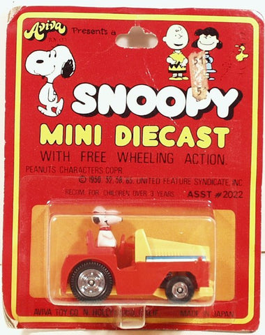 Aviva Diecast Snoopy in Car Japan 1965