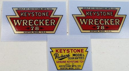 Keystone Wrecker Water Transfer Decals