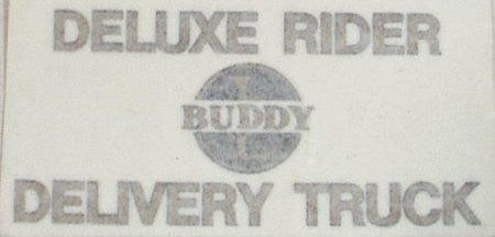 Decal :Deluxe Rider Delivery Truck