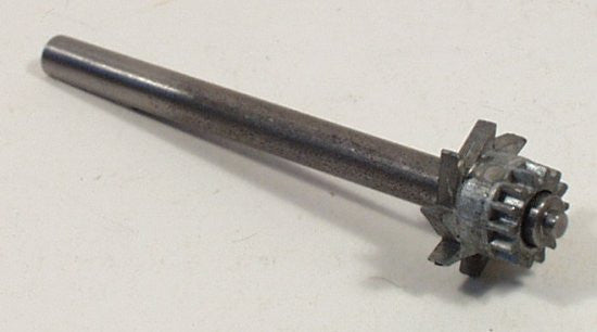 Orkin windup crank shaft w/ gear & locking ratchet