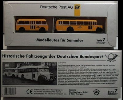 German HO Scale #7 MAN bus & Trailer