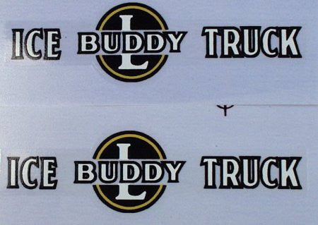 Buddy L Ice Truck Decal Set