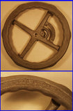 Vintage pedal car steering wheel : Toledo pedal car 9"