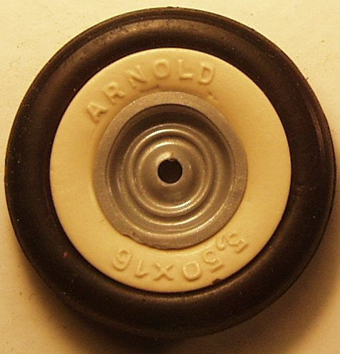 Arnold vintage toy wheel : tire rubber white wall 1-3/8" OD  Choose options.