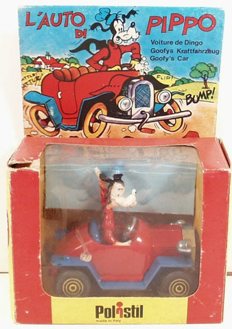 Italy Polistil Disney Goofy in Diecast Car