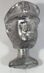 Cast metal policeman driver head