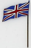 Vintage Toy Boat Flag tin handpainted.