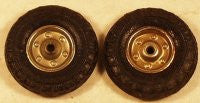 Pair of original truck wheels 1-1/2 in. OD