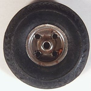 Original Rubber toy Wheel  1-3/8" x 1/4"