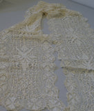 Vintage fine Victorian Shawl.  Hand made lace.