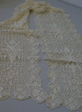 Vintage fine Victorian Shawl.  Hand made lace.