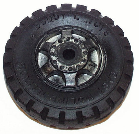 Buddy L large truck tire 2-7/8 in. 1/4 in. axle