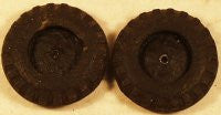 Pair of original car wheels 1-1/2 in. OD