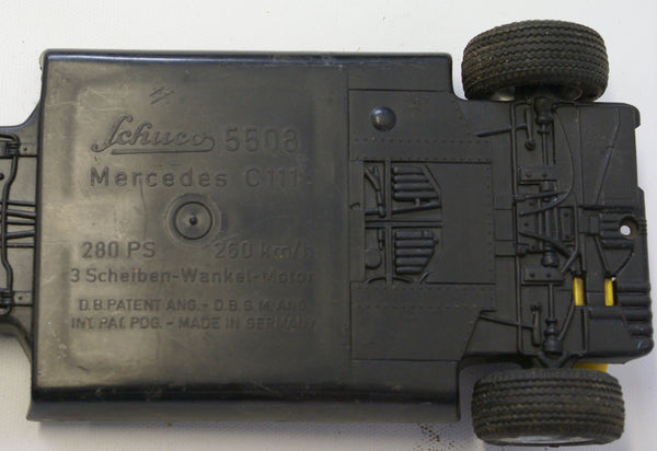 Schuco 5508 Mercedes C111 Base Plate. With rear Wheels