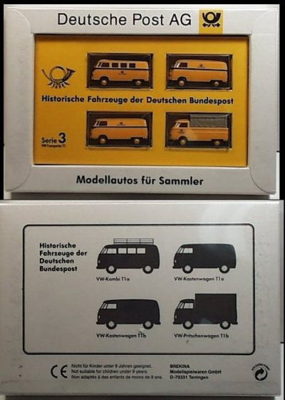 German HO Scale Post #3 Four VW Vans German