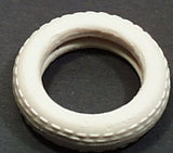 1-5/8" Arcade White Rubber Tire : Marked Republic Rubber Co. Youngstown OH