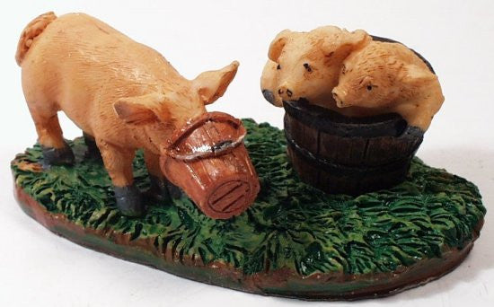 Standard ga & G ga Railroad Figure Pig and piglets in bucket