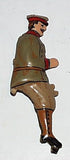 Early tinplate toy driver handpainted.