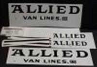Tonka Set of Allied Moving Truck Decals