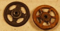 Pair of original penny toy wheels 3/4 in. OD