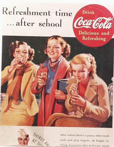 1950s Coca-Cola Advertising Magazine Ad Cutout