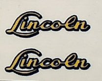 Lincoln Name Decals.