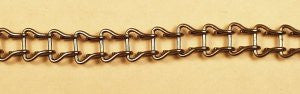 Vintage toy chain.  Ladder chain is 3/8" (4  links per inch)