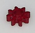 Gear Robot toy replacement gear red 5/8" Dome gear