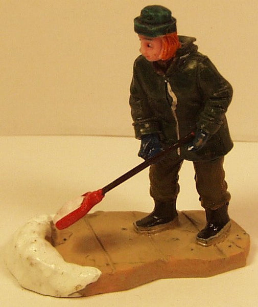 Lady shoveling snow B3229 2-1/2 in. train figure