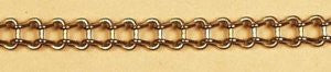 Vintage Toy ladder chain :  Under 1/4" or .230 wide with 6 links per inch.