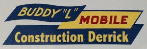 Buddy L Mobile Construction Derrick Decal