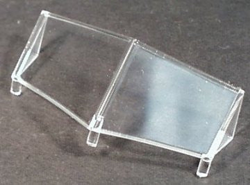 Marx Disney Parade Car replacement windshield 3" x 1-1/4"