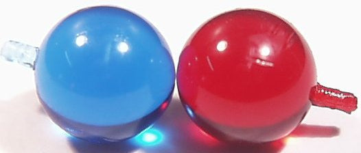 Balls for X-5 Space Patrol Tank Set of two Bulbs.