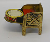 Lil Abner Band Granpa Chair with Drum. Tin litho.