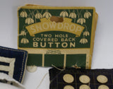 Antique sewing items : button, trim etc.