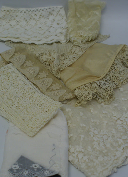 Vintage Lace : Cotton, Silk, handmade