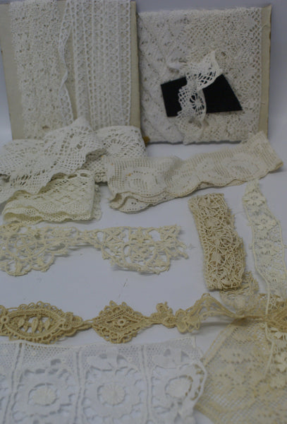 Vintage Lace : Cotton, Silk, hand make.