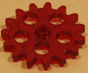 1-1/4" red gear for Robot vintage toy.